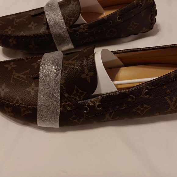 Louis Vuitton size 10 1/2 brown moccasins. - Picture 2 of 5